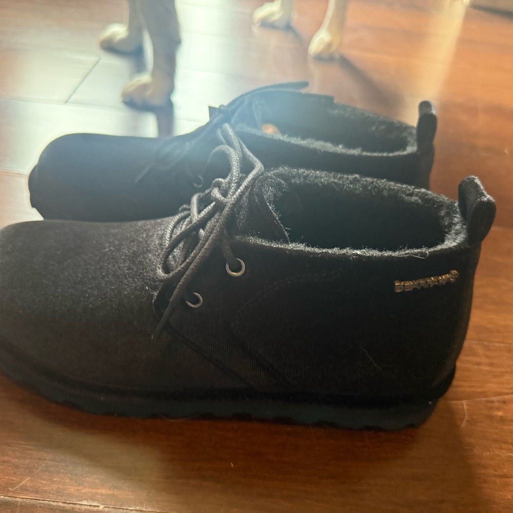 Bearpaw Black Velvet Boots